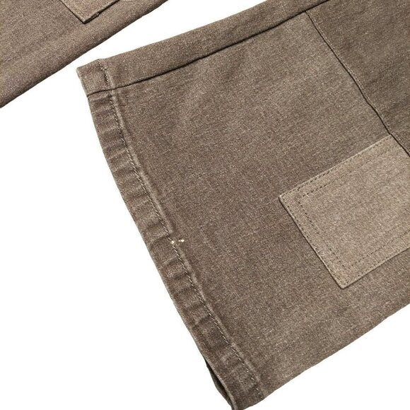 DG2 Diane Gilman Petite Classic Stretch Patchwork Tamarind Brown Denim Jeans - Picture 7 of 7
